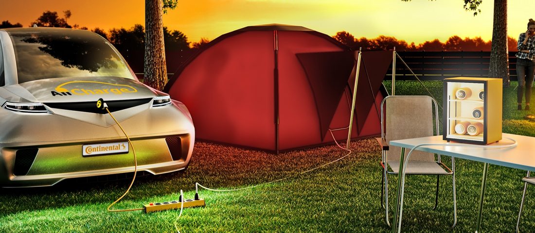 Elektromos autóba dugott hűtőszekrény: ez a jövő!