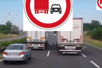 Kicsit kiakadt egy magyar kamionos, videót is készített róla