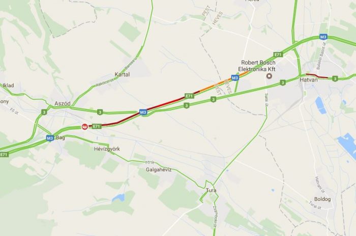 Baleset az M3-as autópályán, szép kis dugó alakul 1 | Vezess Baleset az M3-as autópályán, szép kis dugó alakul 1