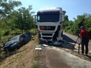 Megrázó videó a zámolyi frontális ütközésről