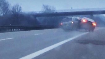 240-el menekült az audis, csúnya vége lett