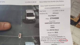373 km/órával fotózta le a török traffipax ezt a Fordot, retteghet a Bugatti Chiron?