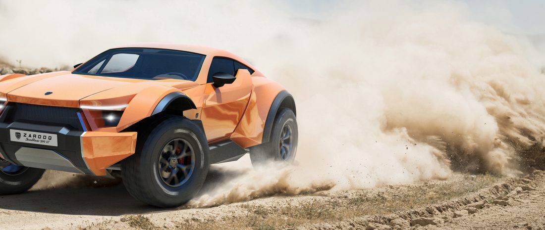 Végre elkészült a sivatagi szupersportkocsi