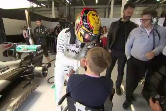 Különleges vendéget fogadott Hamilton