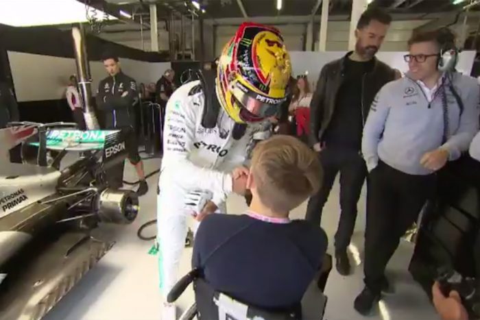 Különleges vendéget fogadott Hamilton