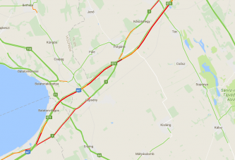 Hét kilométeres torlódás alakult ki az M7-esen Budapest felé