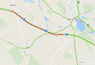 10 kilométeres dugó az M1-esen