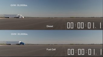 Durva, mennyivel jobban gyorsul a villanykamion a dízelnél