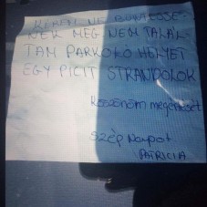 A kánikula üzenetét kapta meg egy parkolóőr