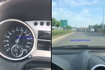 170-nel zúzott, videózott, anyázott egy autós Pesten, és úgy tűnik, üzenni akar