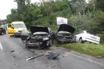 Durva balesetet videóztak a 7-es úton