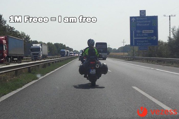 Az M1-esen fotózták a tökéletes rendszámot 1