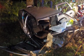 Fotókon a Kőröstetétlenen történt durva baleset