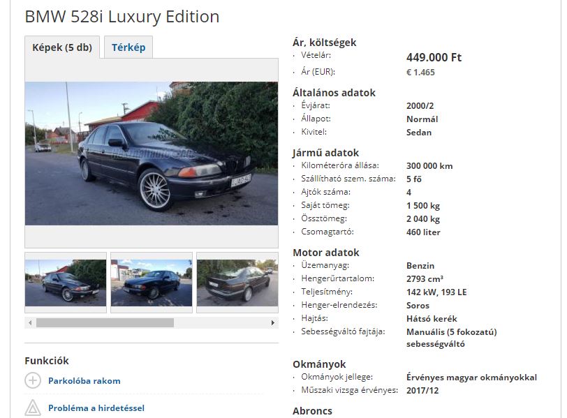 5 menő használt autó, amit megvehetsz az új iPhone árából 5