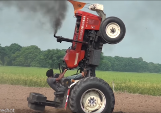 India traktoros trükkjén ámul a világháló népe
