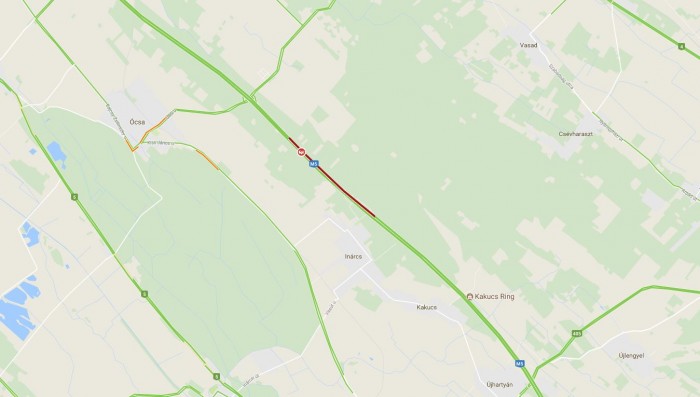 Baleset az M5-ösön, nagy a torlódás, ne bámészkodj