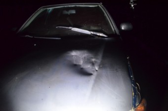 Életveszély, követ dobtak egy autóra az M19-esen