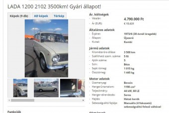 Közel 5 millióért eladó ez a használt Lada 1200 - megéri?
