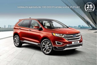 Ünnepeljen a 25 éves Ford Petrányival: most új személyautóhoz 100.000 forint értékű extra jár 25 Ft-ért! (X)