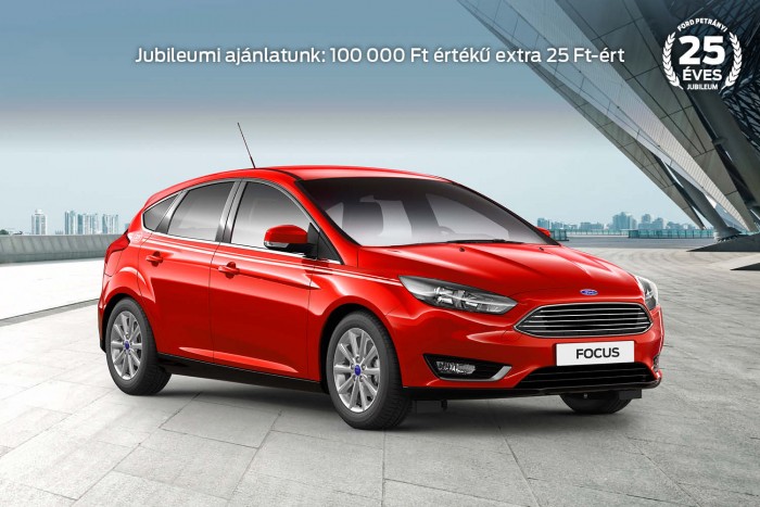 Ünnepeljen a 25 éves Ford Petrányival: most új személyautóhoz 100.000 forint értékű extra jár 25 Ft-ért! (X) 1