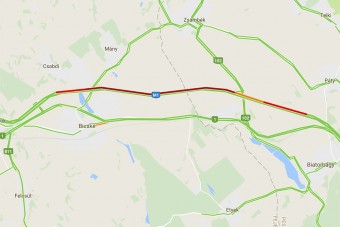 Brutális, 13 km-es dugó az M1-esen