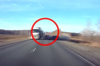 Így ne előzz meg egy sor kamiont