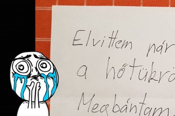 Bűnbánó tolvaj hagyott zseniális üzenetet egy pesti autó szélvédőjén