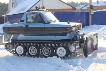 Újra itt a tél, újra előbújtak a lánctalpas Ladák