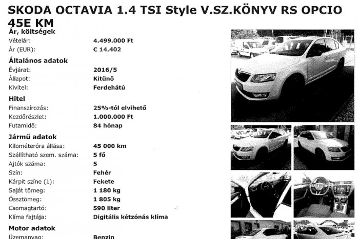 4,5 milliós kár után 4,5 millióért adták el a Škodát 1 4,5 milliós kár után 4,5 millióért adták el a Škodát 1