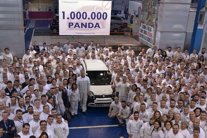 Legördült a szalagról az 1 milliomodik Fiat Panda