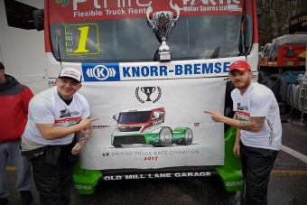 Magyarok nyerték meg a brit kamionos bajnokságot