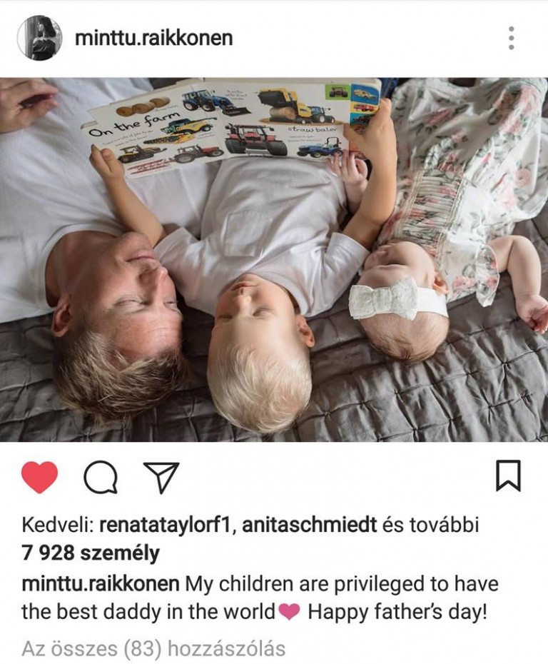 F1: Kimi a világ legjobb apukája, fotó van róla 1 | Vezess F1: Kimi a világ legjobb apukája, fotó van róla 1