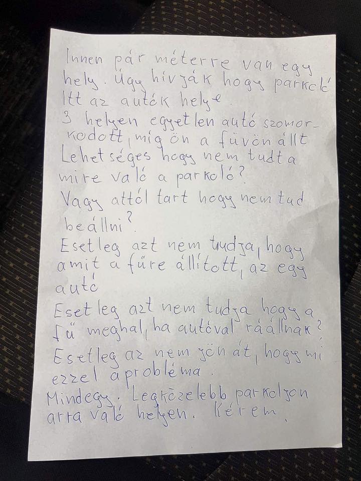 Költői üzenetet kapott a szabálytalan autós 1 | Vezess Költői üzenetet kapott a szabálytalan autós 1