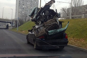 Döbbenetes szállítást videóztak Budapesten