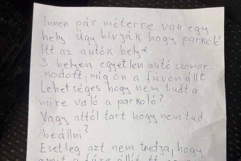 Költői üzenetet kapott a szabálytalan autós