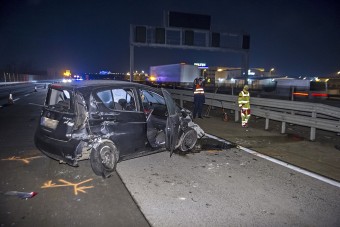 Embert gázoltak az M0-son - fotók