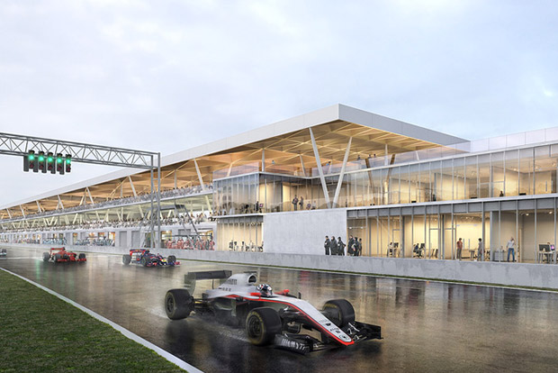 Üvegpalotát építenek egy F1-es pálya mellé 1