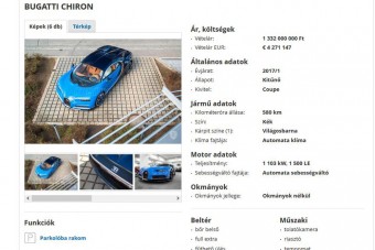 Őrületes a legdrágább használt autó