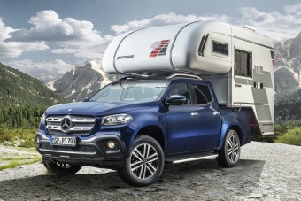 Komfortos kempingmegoldások Mercedes pickupra