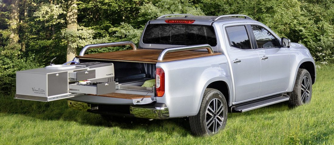 Komfortos kempingmegoldások Mercedes pickupra