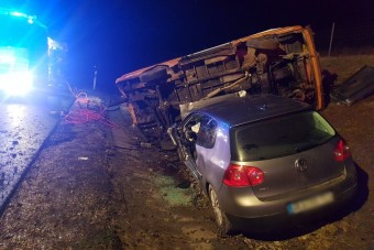 Képeken az M6-oson történt baleset