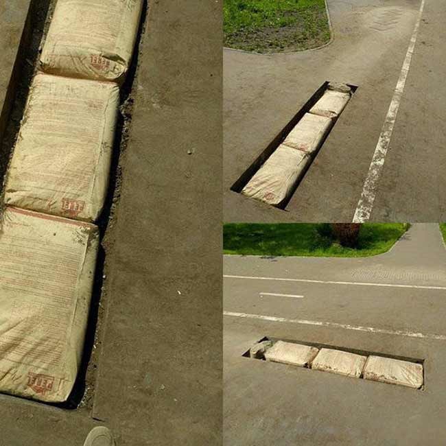 Sírva röhögős útjavítások, van ami már művészi szintű 1