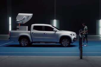 Teniszcsillaggal játszik a Mercedes X-osztály