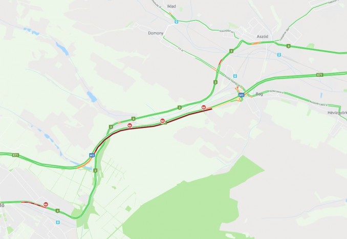 Nagy baleset az M3-as autópályán, leterelnek mindenkit 1