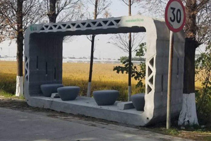 Íme, a világ első 3D-s nyomtatóval elkészült buszmegállója 2