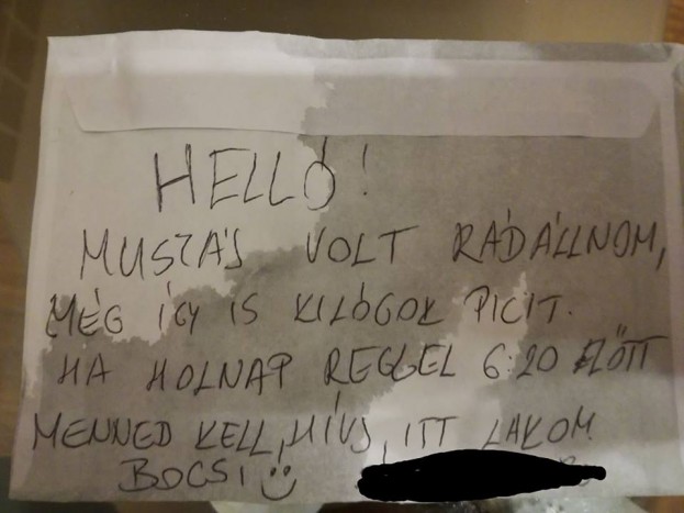 A magyar tanítónő meglepődött a szélvédőjére helyezett cetlin 1 | Vezess A magyar tanítónő meglepődött a szélvédőjére helyezett cetlin 1