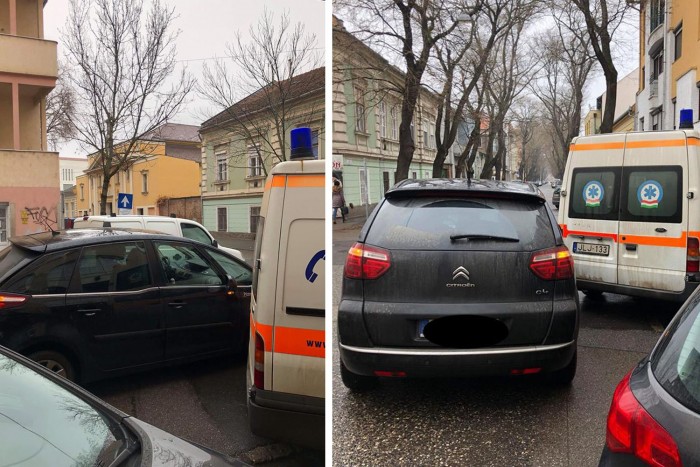Szándékosan tartotta fel a mentőt egy autós, és még be is szólt