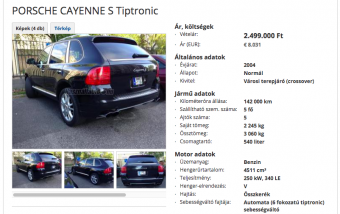 Egy vérbeli tahó így árulja használt autóját?