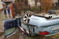 Hókotróval ütközött a részeg autós – képek 10