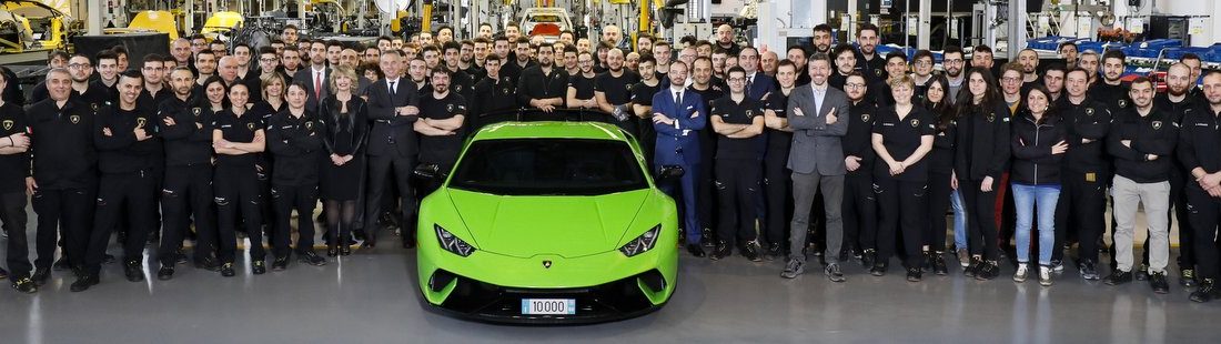 Eladták a tízezredik Lamborghini Huracánt